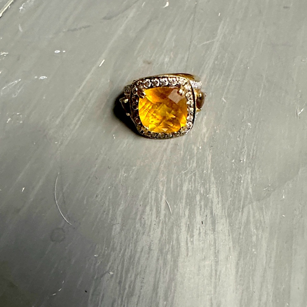 Levian Gold Ring with Yellow Gemstone